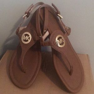 Michael Kors Camel Slip on Sandals